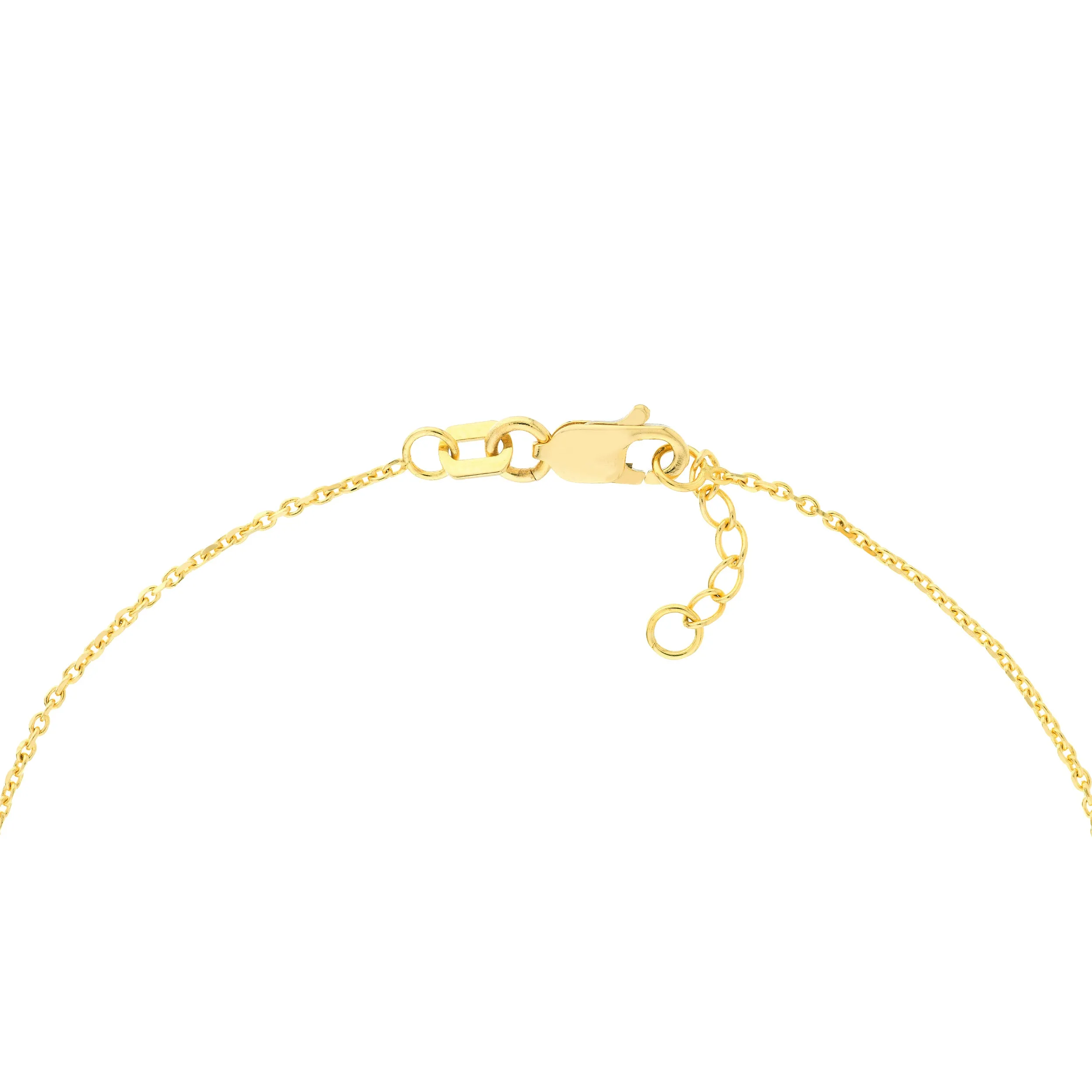 14K Solid Yellow Gold Mini Evil Eye Bracelet