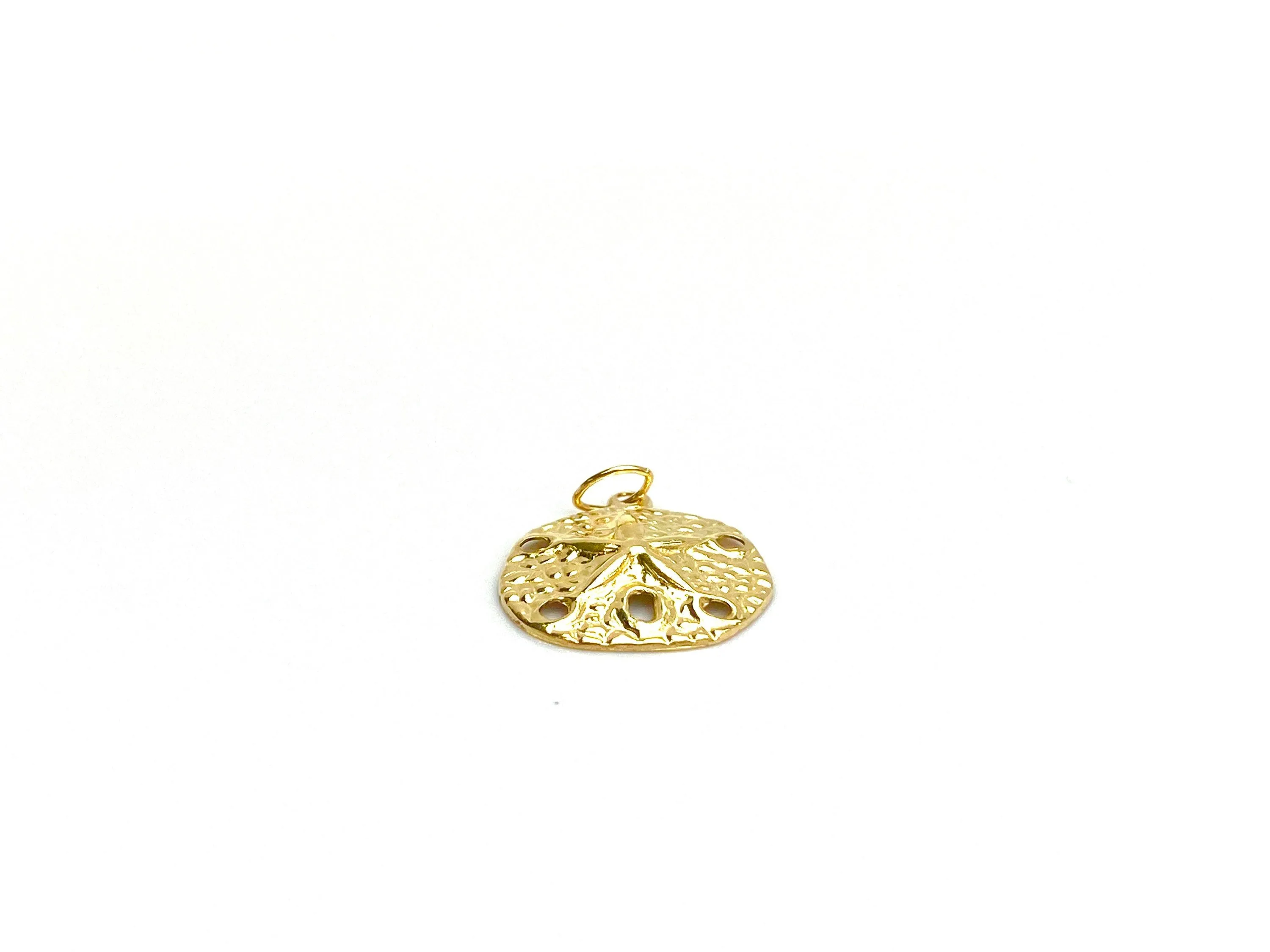 14KGF Circle Flower Pendant, Sku#743-C