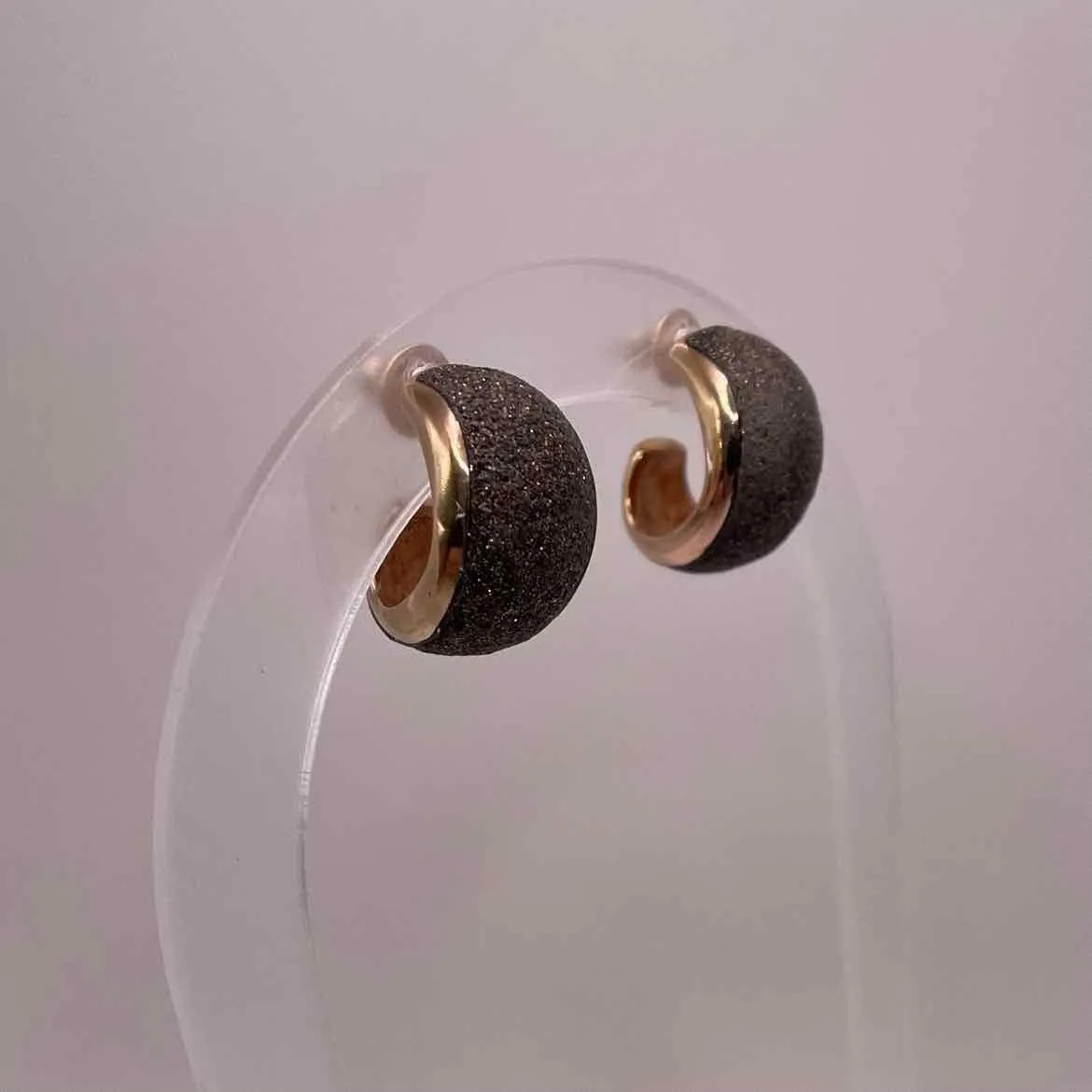 14KR ROSE GOLD ROLLED QUARTZ EARRINGS