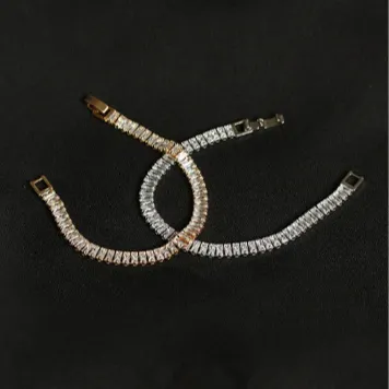 18K Gold-Filled Baguette Tennis Bracelet