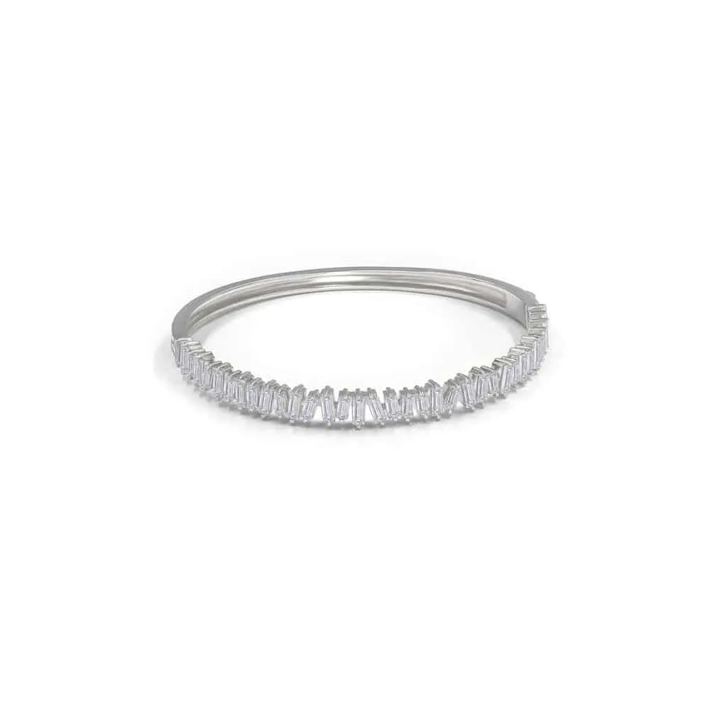 2 Carat Diamond Crystalline Baguette Bangle