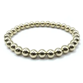 6mm Karma 14K GF Bracelet 7"