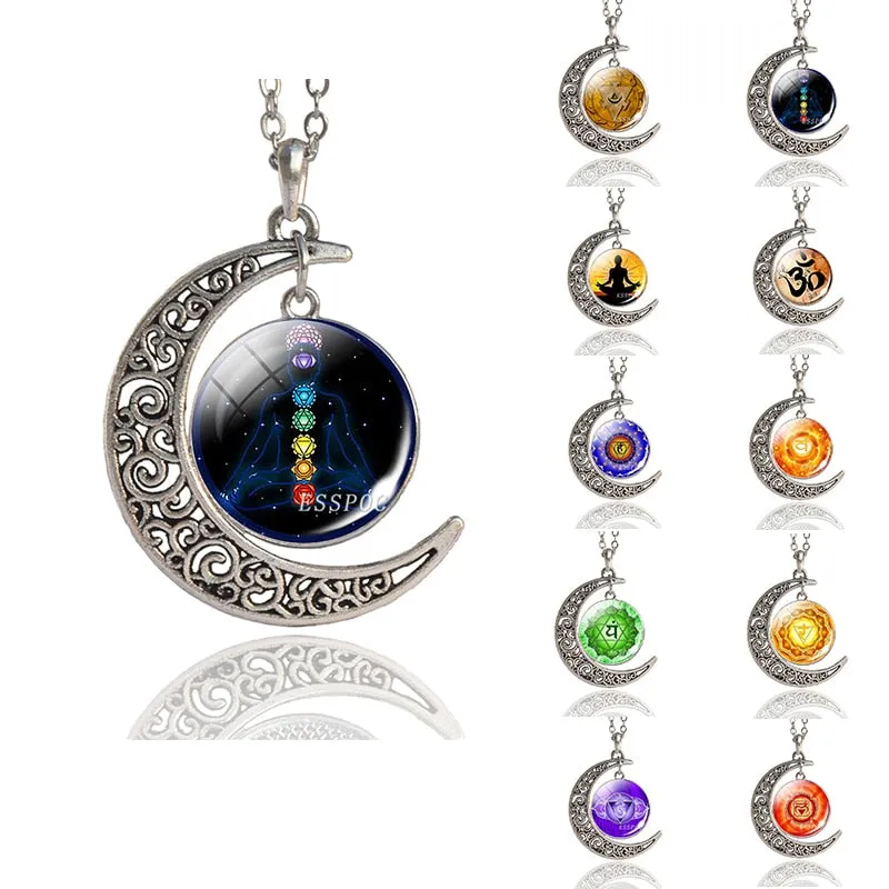 7 Chakra Pendant Yoga Meditation Necklace