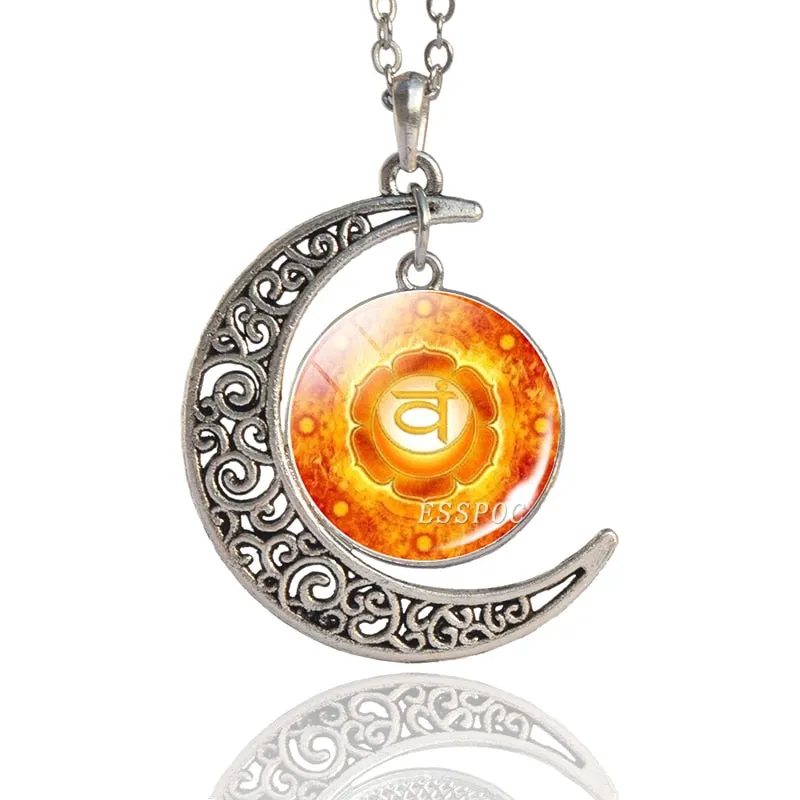 7 Chakra Pendant Yoga Meditation Necklace