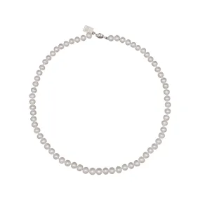 703-01 | 7MM ROUND PEARL NECKLACE (WHITE)