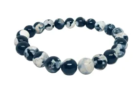 8MM Orca Agate Crystal Bracelet