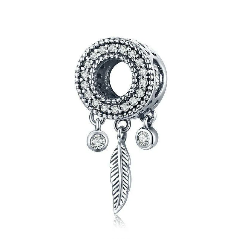 925 Sterling Silver Life Dream Catcher Pendant Charm Jewelry Without Chain