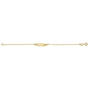 9ct Yellow Gold Baby ID Bracelet BR066