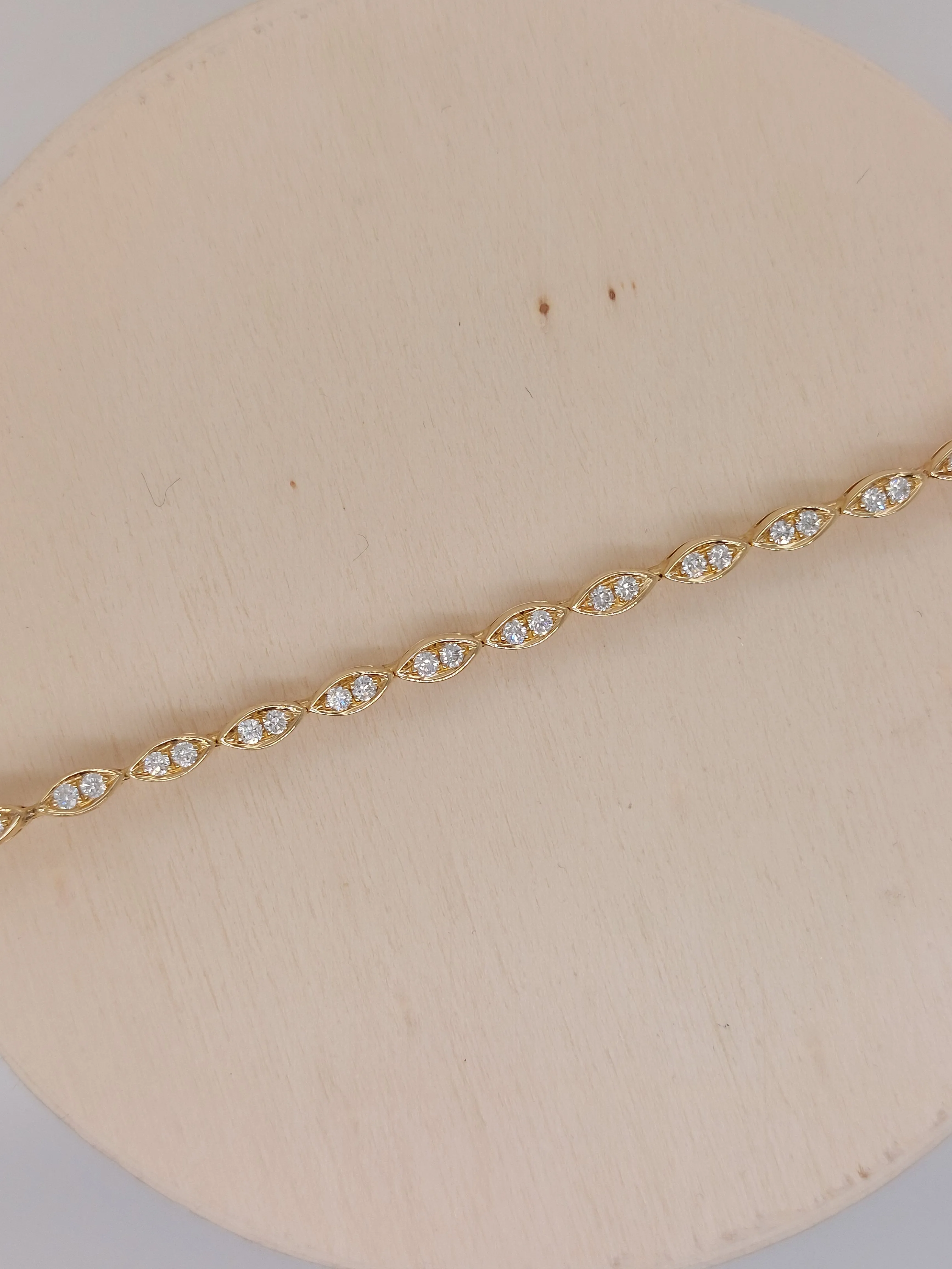 9ct Yellow Tennis Bracelet