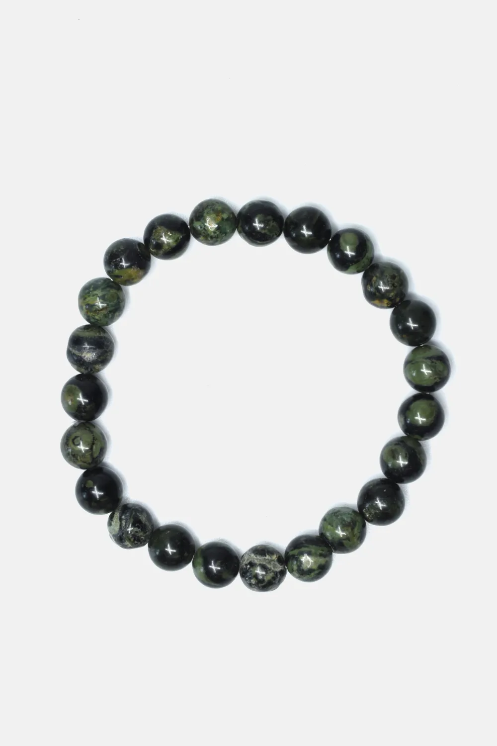 Allover Kambaba Jasper Stretch Beaded Bracelet