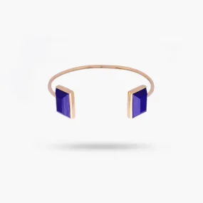 Amare Wear Baguette Lapis Handcuff Bracelet