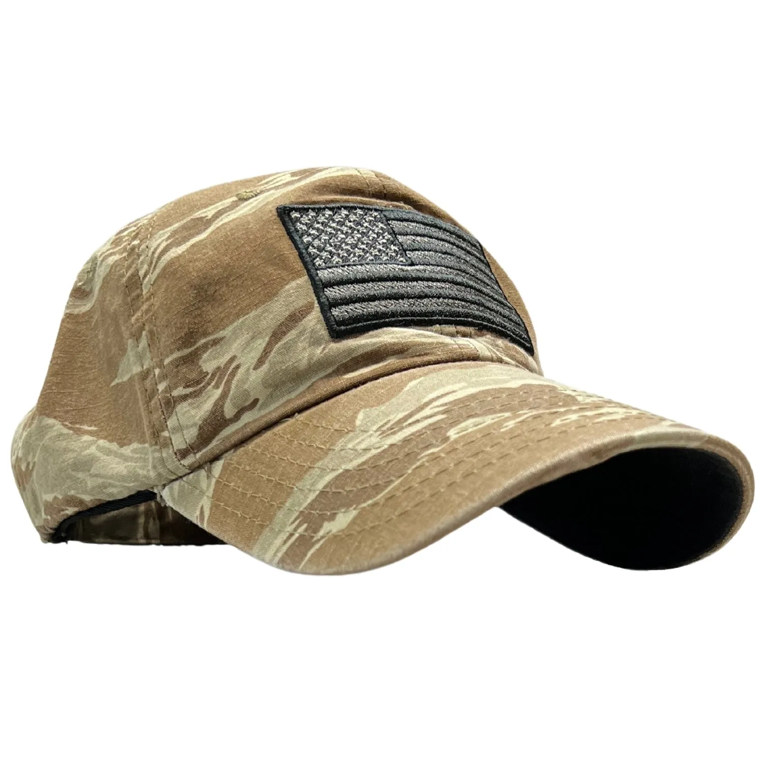 American Flag Desert Tiger Stripe Camo Range Hat