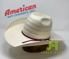 American Hat 🇺🇸  #7410 Burgundy R/O  4” 1/4 brim