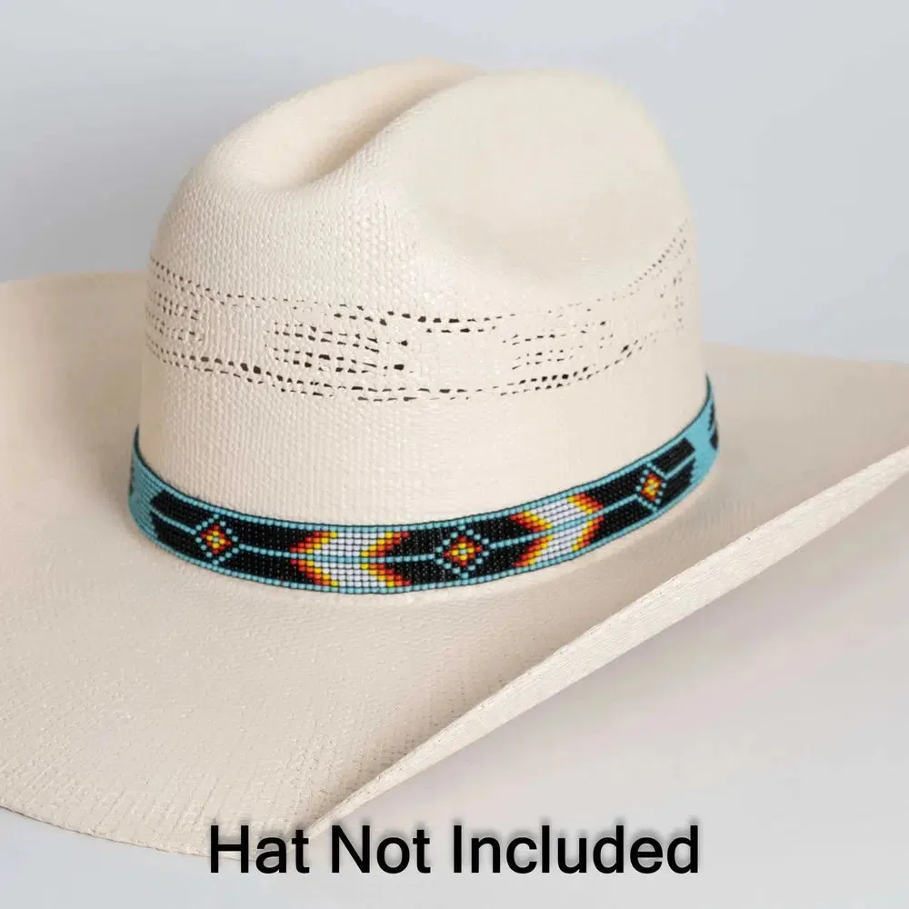 Arapaho | Turquoise Beaded Hat Band