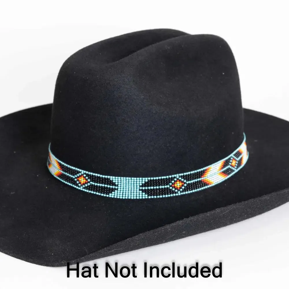 Arapaho | Turquoise Beaded Hat Band