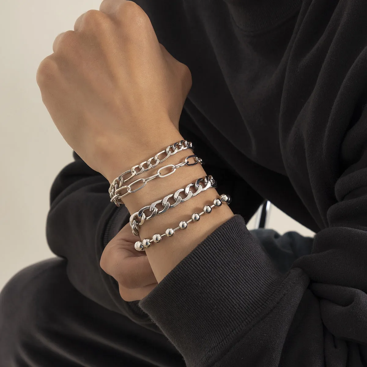 AS simple multi -layer chain bracelet