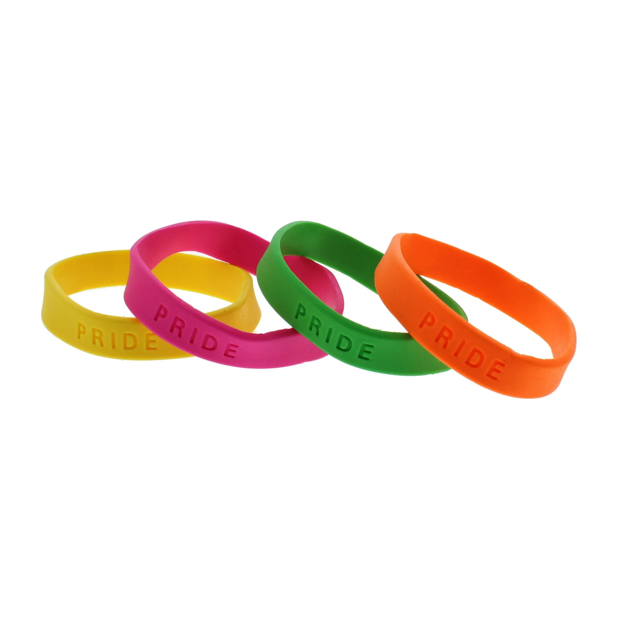 Assorted Neon PRIDE Silicon Bracelets