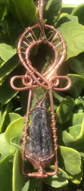 Auralite 23 Copper Ankh Wearable Pendant Necklace