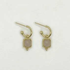 Ava Earring | Rose Quartz