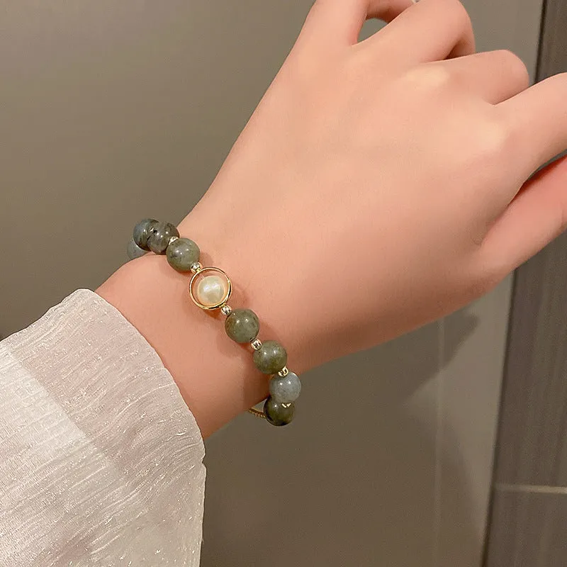 Baroque Pearl Moonstone Bracelet