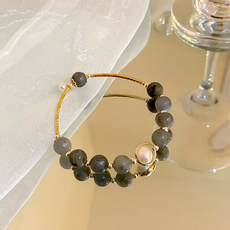 Baroque Pearl Moonstone Bracelet