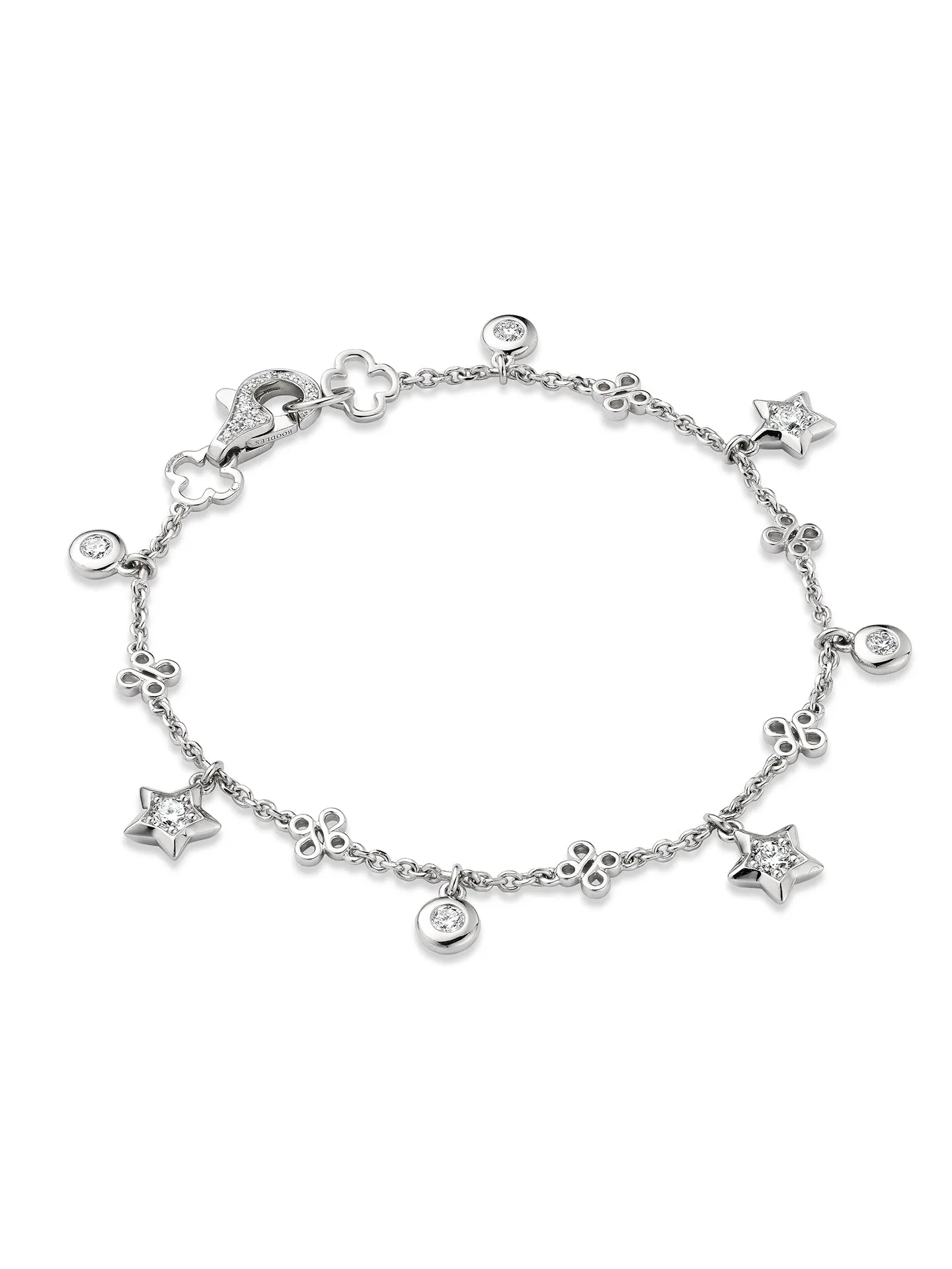 Beach Star Platinum Diamond Bracelet