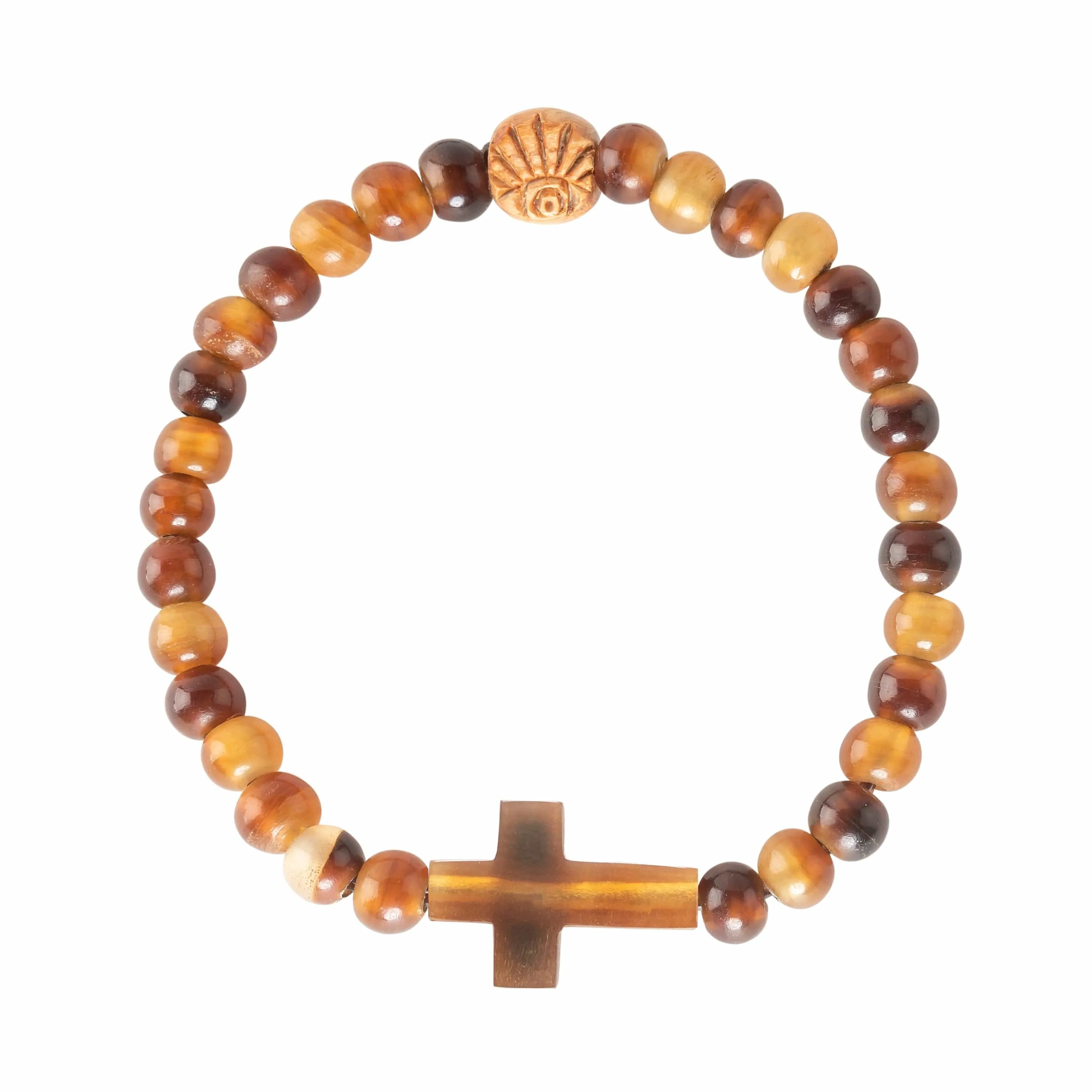 Beaded Cross Bracelet