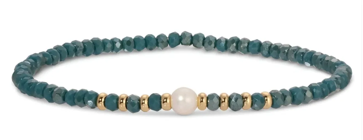 Beaded Pearl Bracelet