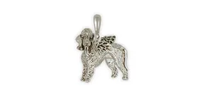 Bedlington Terrier Angel Pendant Jewelry Sterling Silver Handmade Dog Pendant BL2-AP