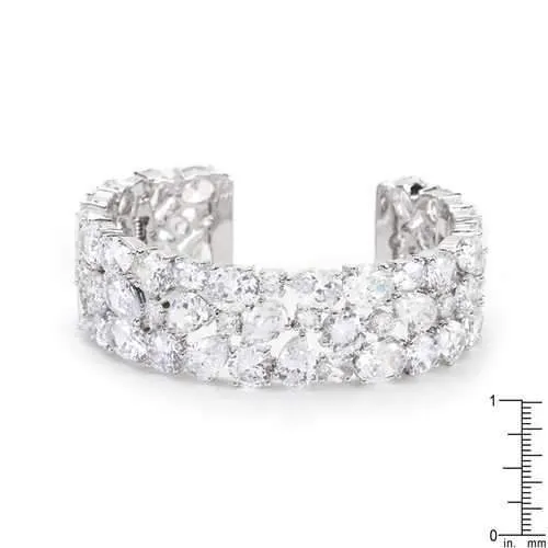 Bejeweled Cubic Zirconia Cuff