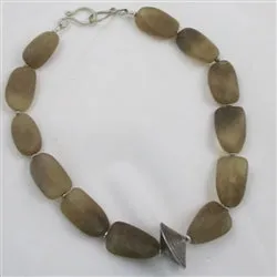 Big Bold Smokey Quartz Gemstone Statement Necklace