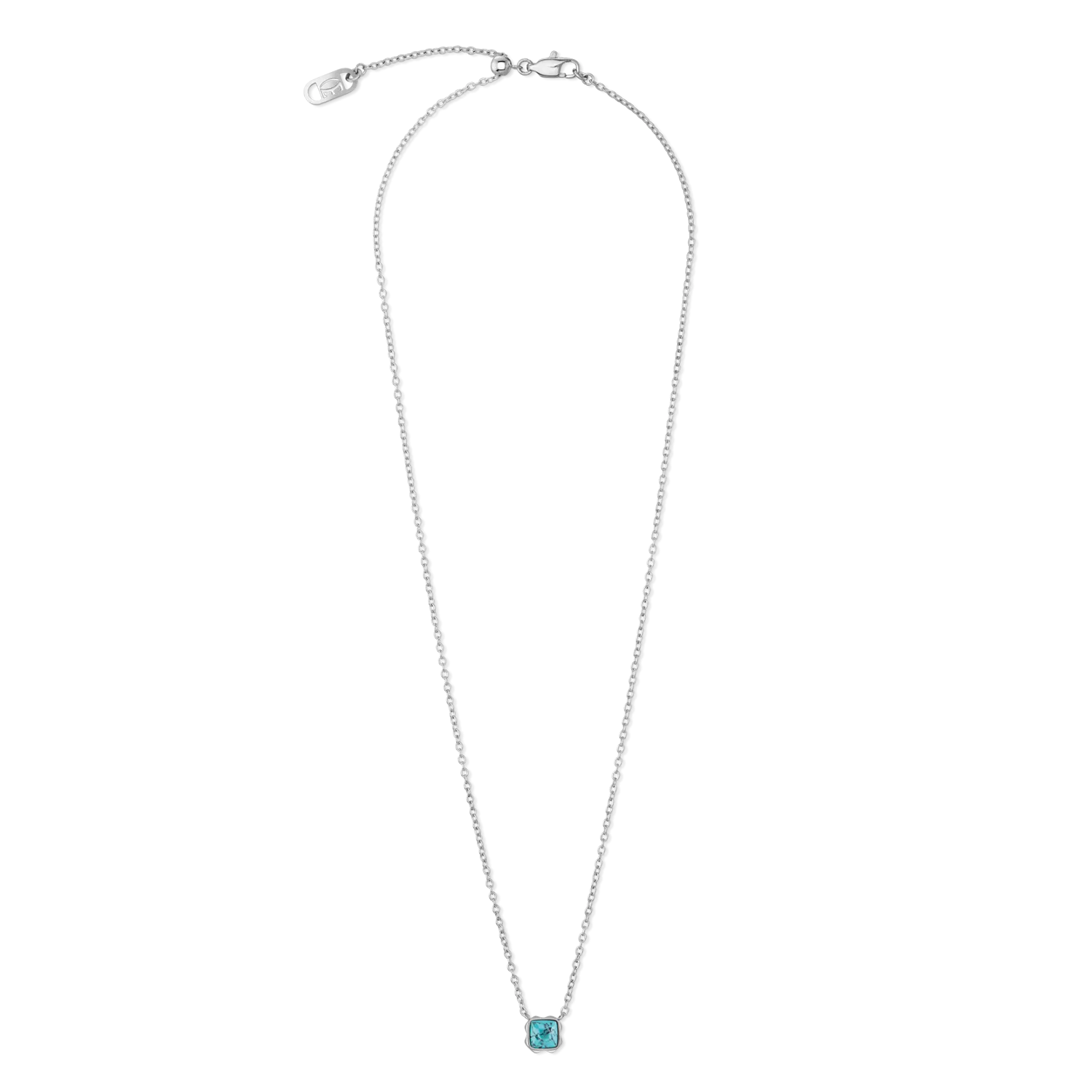 Birthstone December Necklace Turquoise Silver