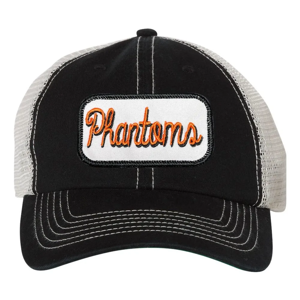 Black Trucker Hat - West De Pere Hat - Logo Patch