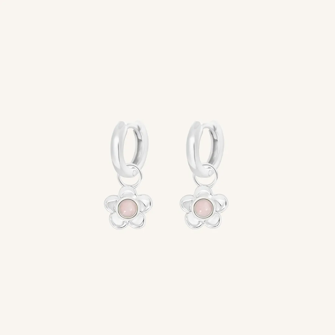 Blossom Charm Hoops