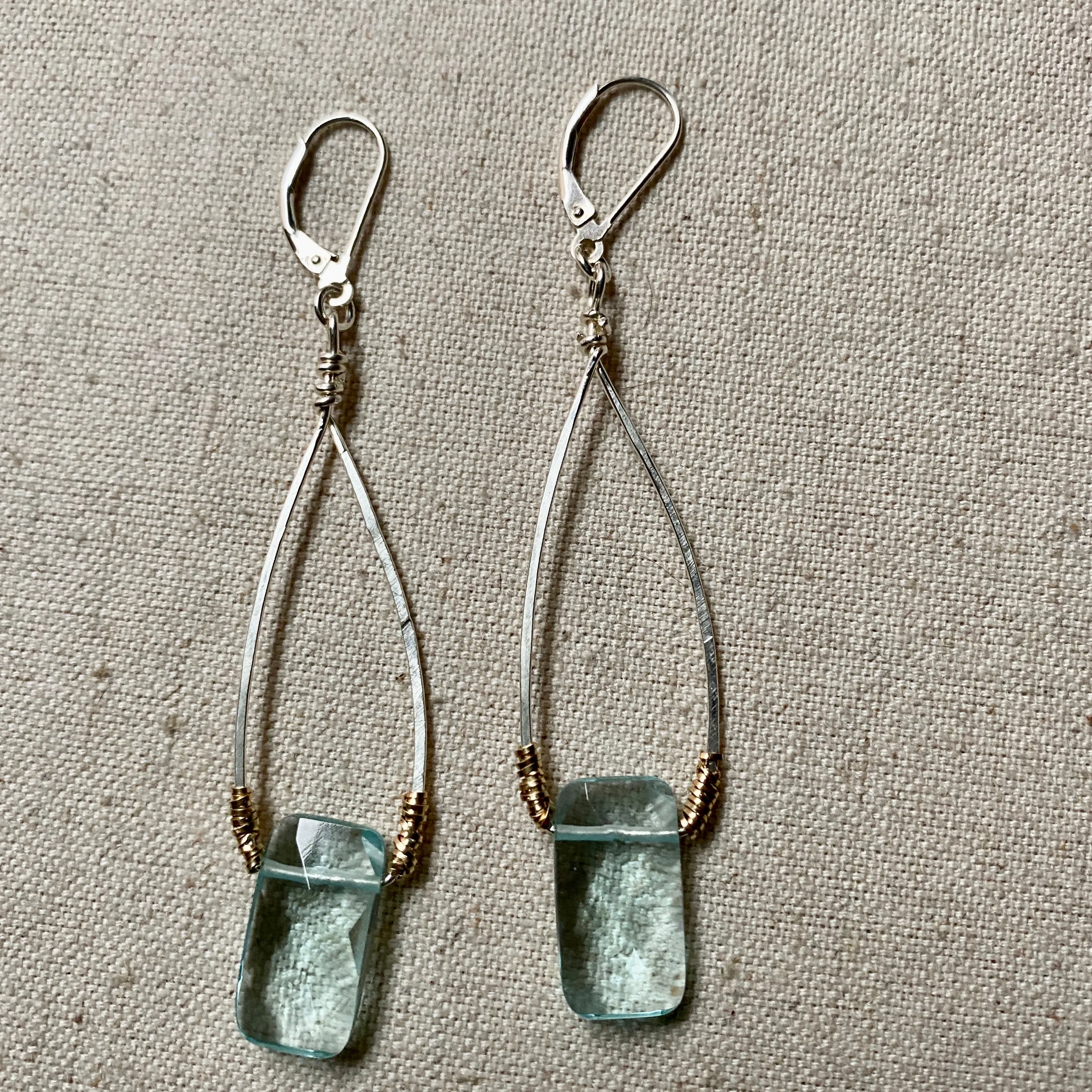 Blue Quartz Earrings