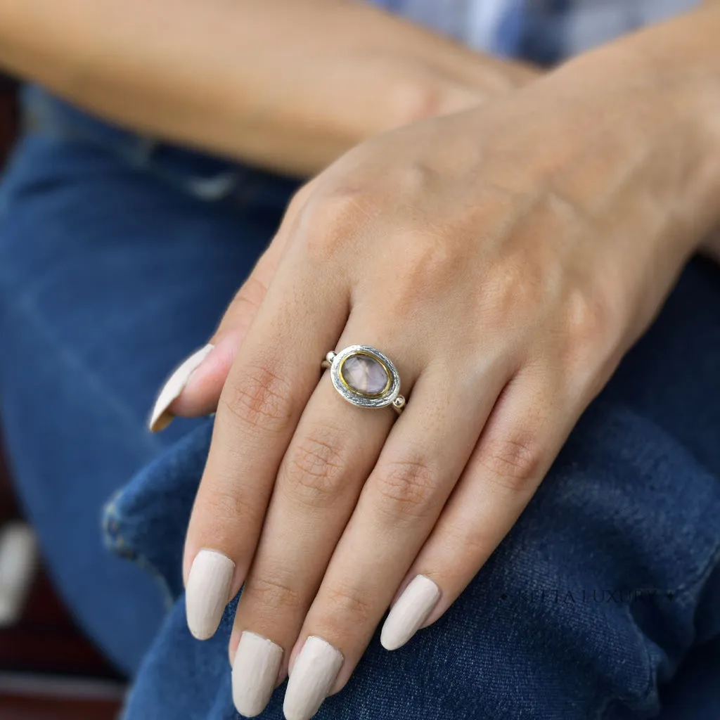 Bohemian Blossom - Rose Quartz Ring