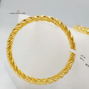 Bold Twisted Hollow Bangle