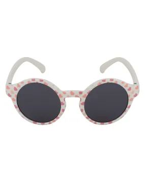 Carlton London Black Lens & Pink Round Sunglasses For Girl