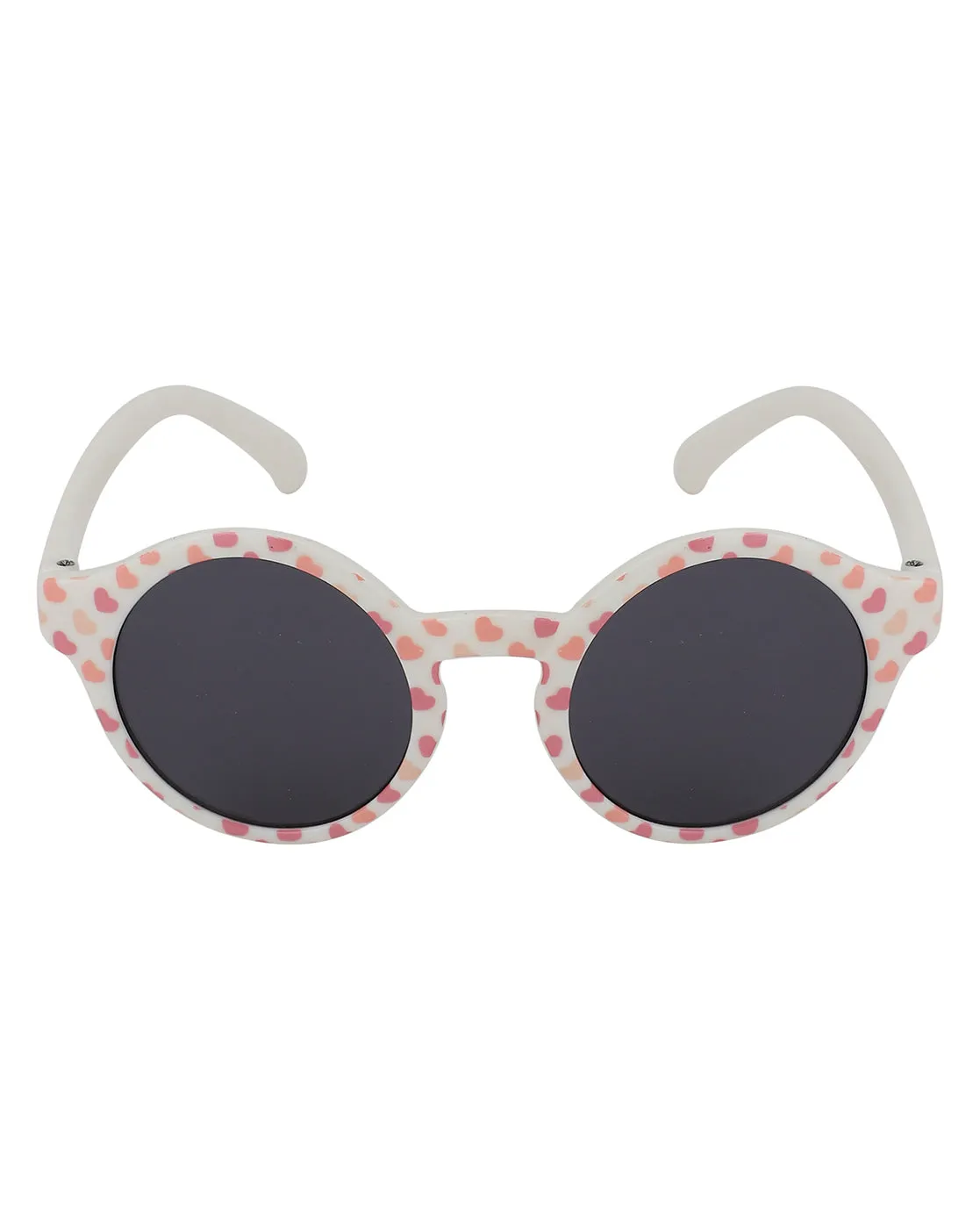 Carlton London Black Lens & Pink Round Sunglasses For Girl