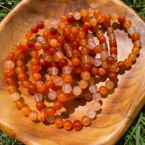 Carnelian Beaded Bracelet