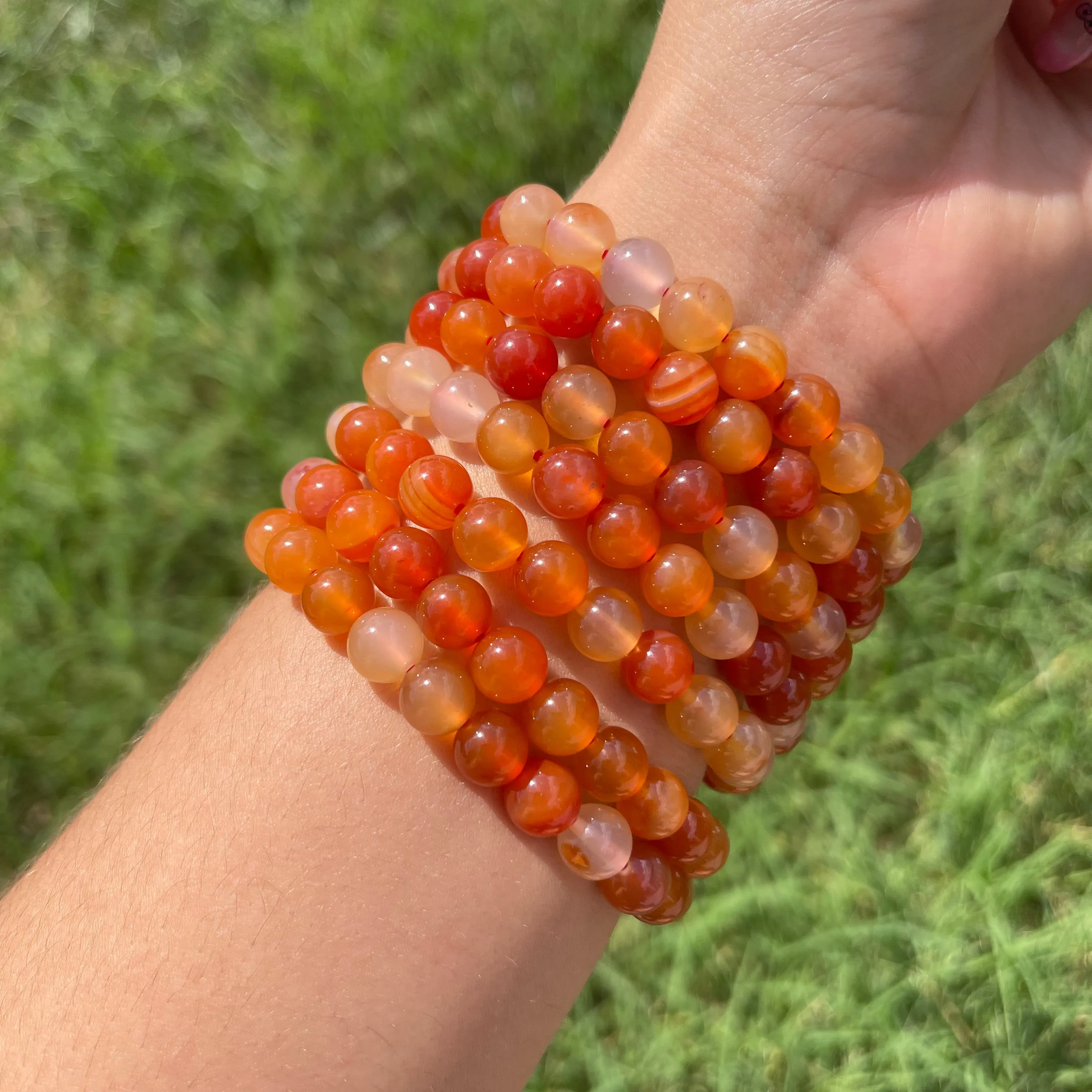 Carnelian Beaded Bracelet