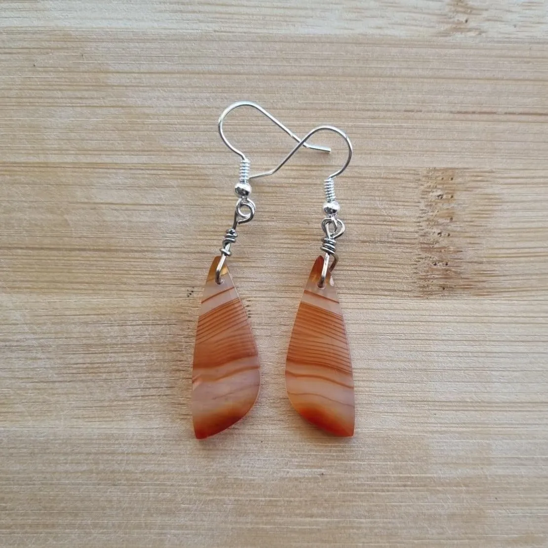 Carnelian Stone - Boho Earrings