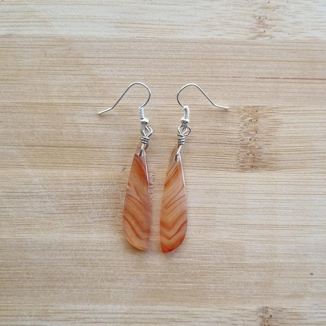 Carnelian Stone - Boho Earrings