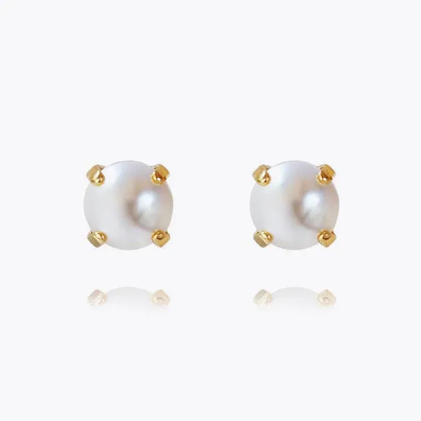 Caroline Svedbom Classic Stud Earrings - Gold Pearl