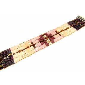 Chili Rose  "Purple Love Ombre  " Tiffany  Bracelet by Adonnah Langer