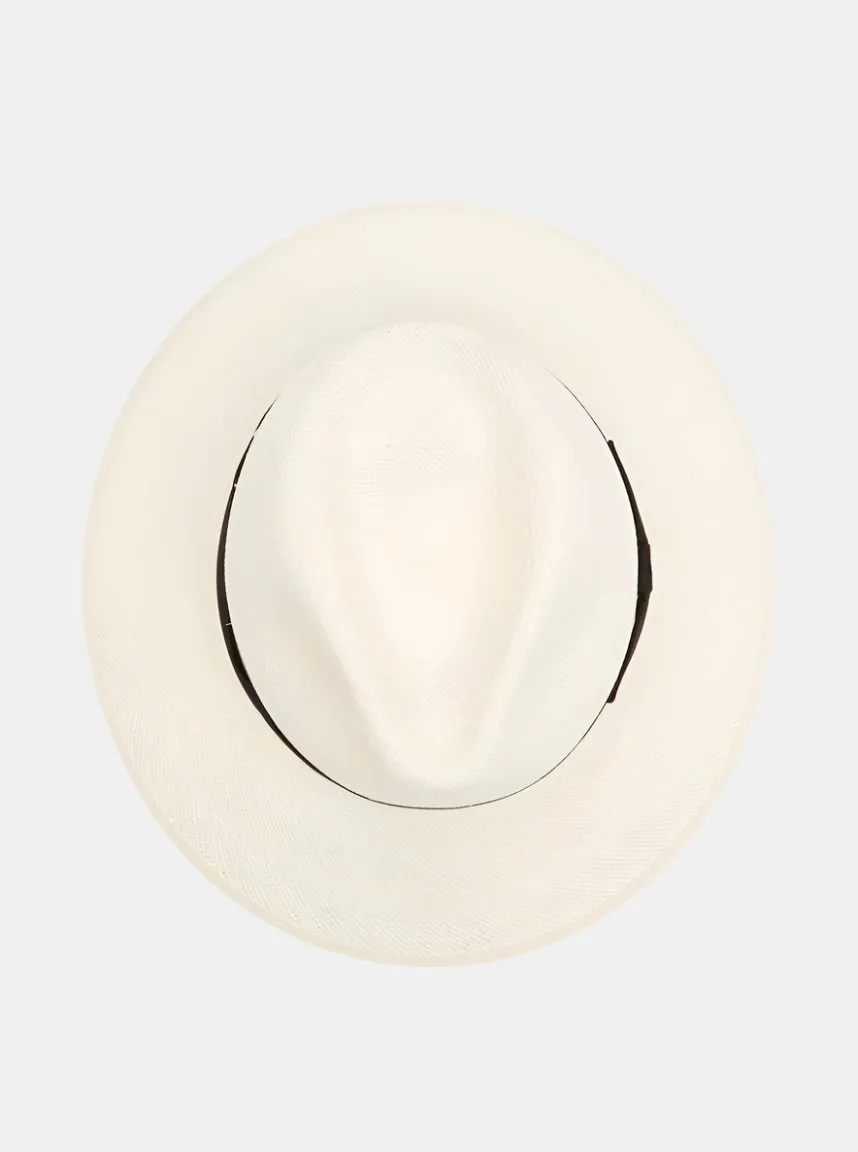 Christys' Classic Down Brim Panama with Black Band