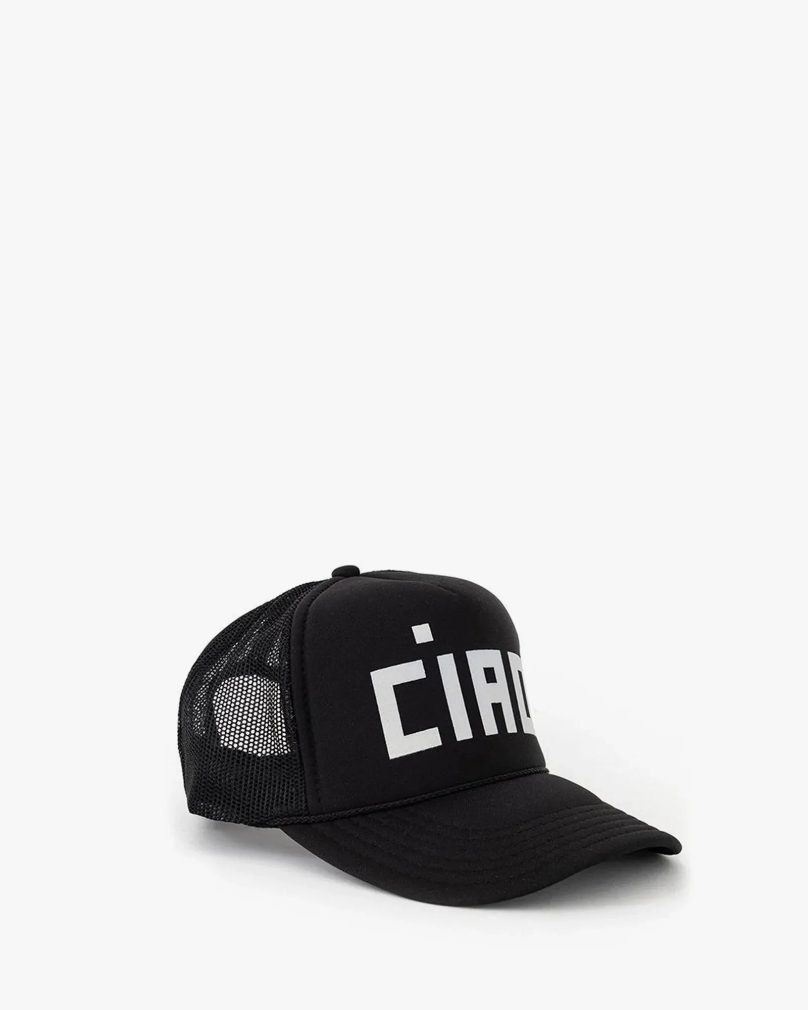 Clare V - Trucker Hat in Black w/ Cream Block Ciao