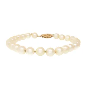 Classic 14k Gold Pearl Bracelet