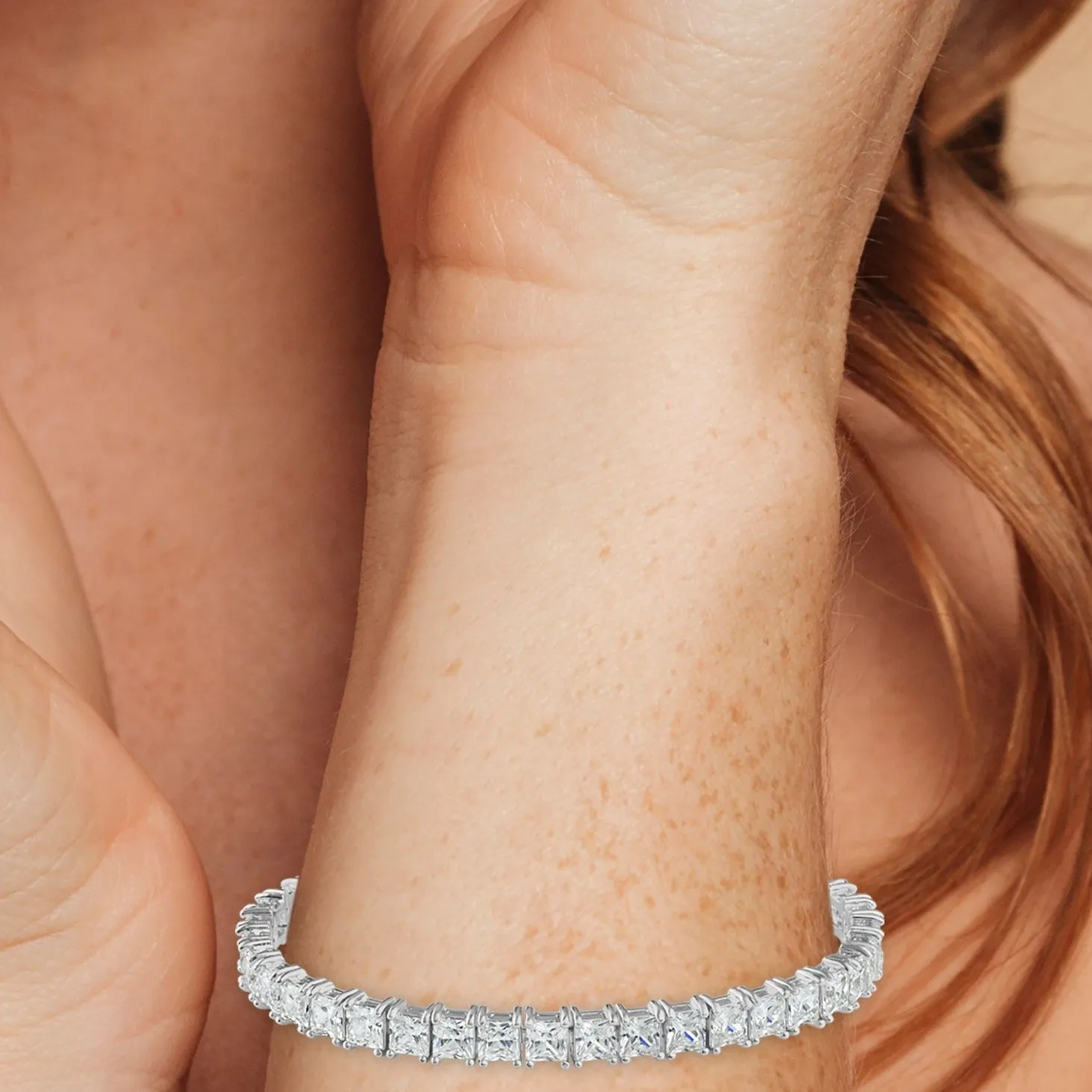 Classic Princess Cut Tennis Bracelet