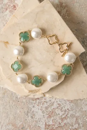 Clover Pearl Bracelet